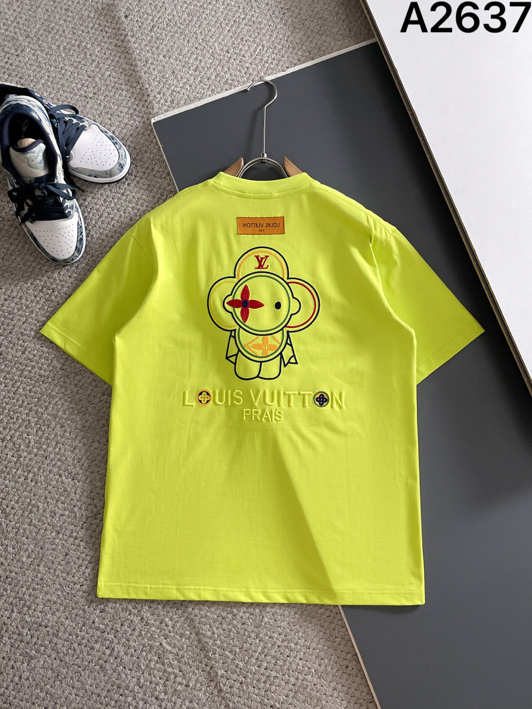 060311 New high-quality embroidered color-matched T-shirt