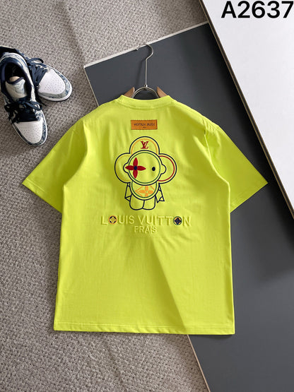060311 New high-quality embroidered color-matched T-shirt