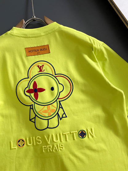 060311 New high-quality embroidered color-matched T-shirt