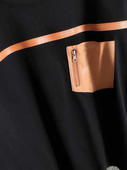 060311 New high-quality zipper pocket T-shirt