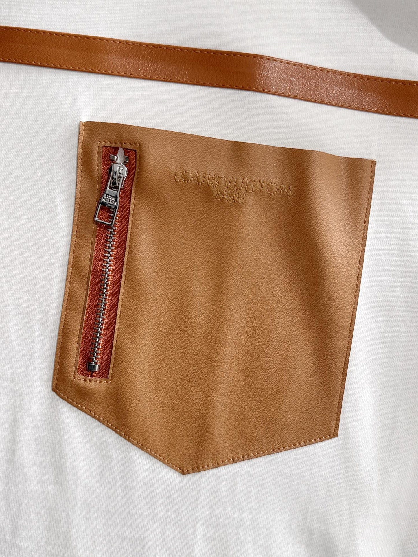 060311 New high-quality zipper pocket T-shirt