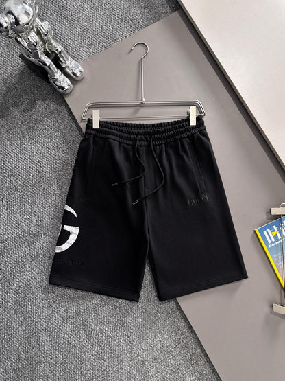 260311 New high-quality large-pattern embroidered fabric shorts