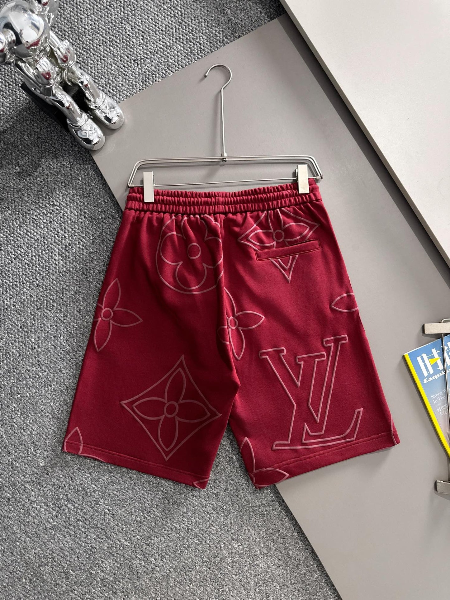 260311 New high-quality large-icon bubble-processed short pants