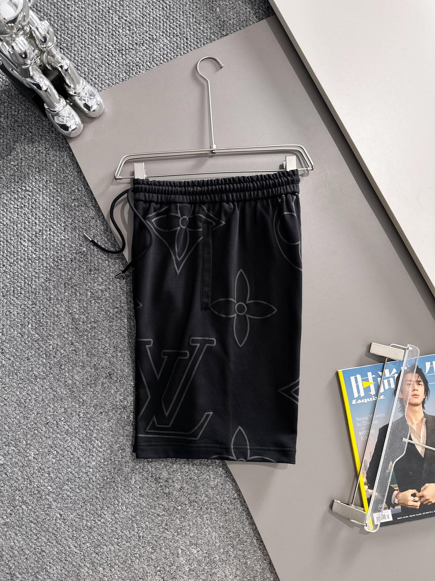260311 New high-quality large-icon bubble-processed short pants