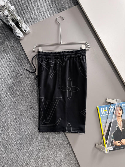 260311 New high-quality large-icon bubble-processed short pants