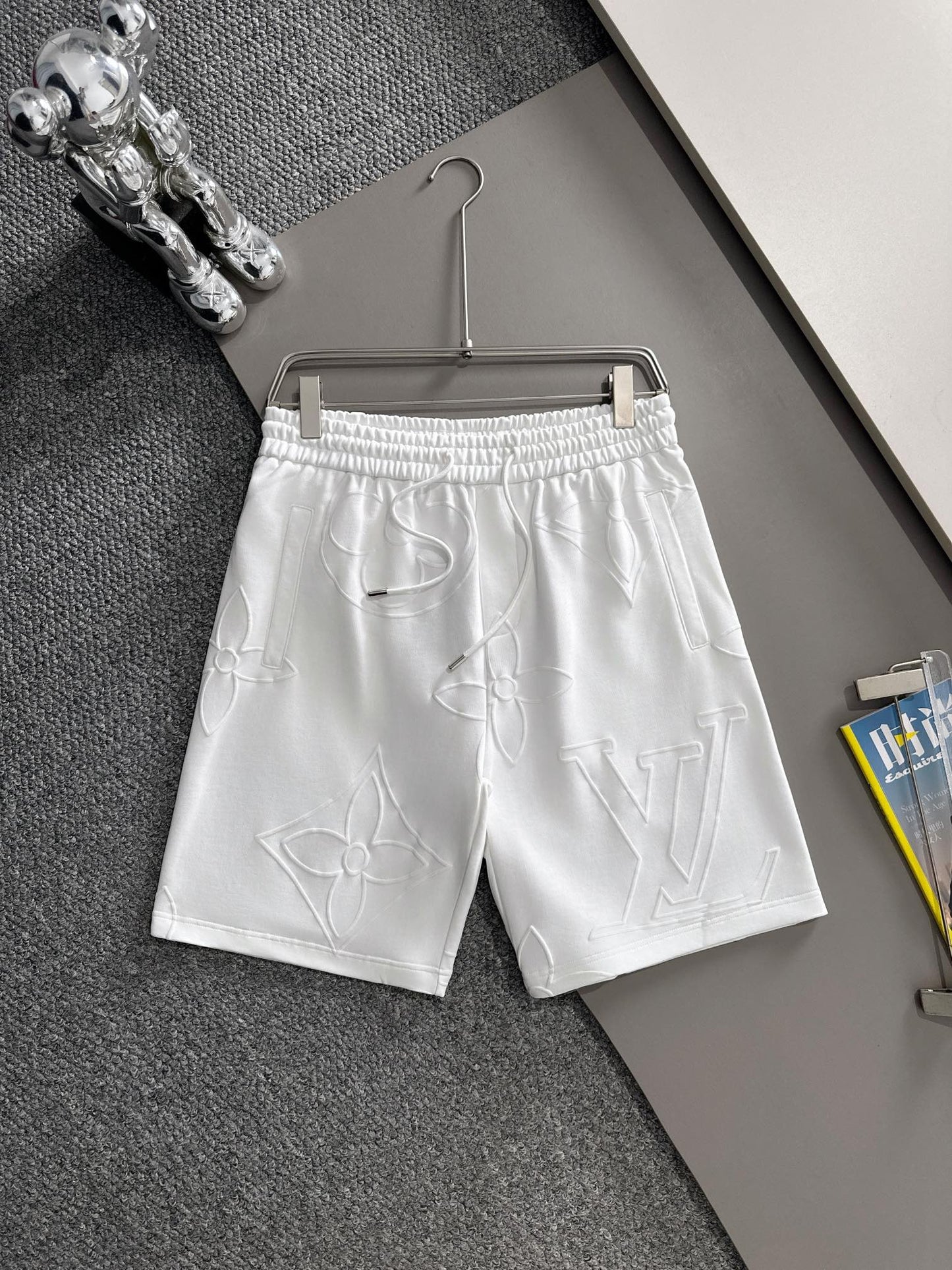 260311 New high-quality large-icon bubble-processed short pants