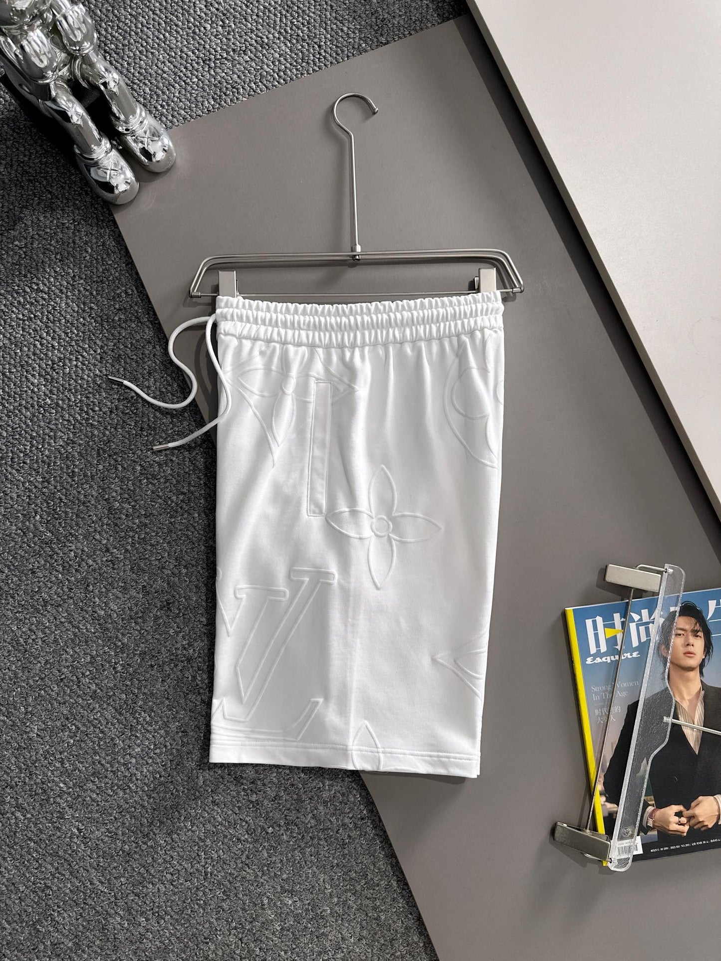 260311 New high-quality large-icon bubble-processed short pants