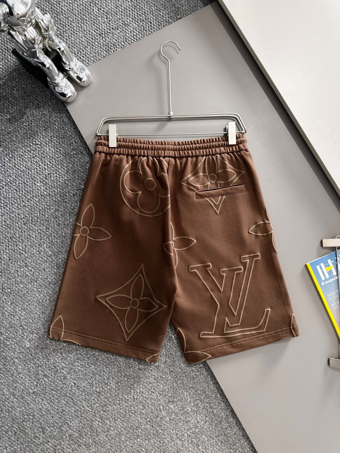 260311 New high-quality large-icon bubble-processed short pants