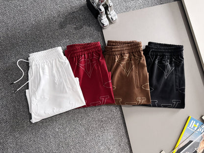 260311 New high-quality large-icon bubble-processed short pants
