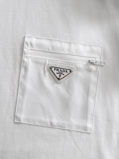 060311 New high-quality pocketed triangular logo T-shirt