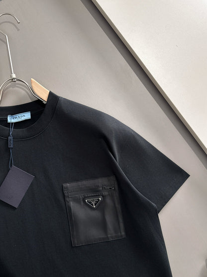 060311 New high-quality pocketed triangular logo T-shirt