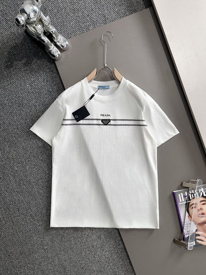 060311 New high-quality classic triangle logo printed T-shirt