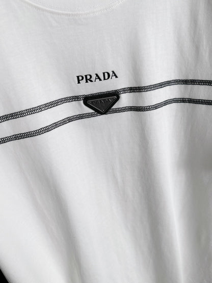 060311 New high-quality classic triangle logo printed T-shirt