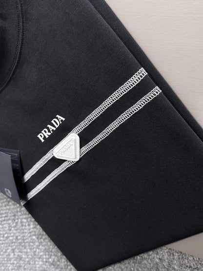 060311 New high-quality classic triangle logo printed T-shirt
