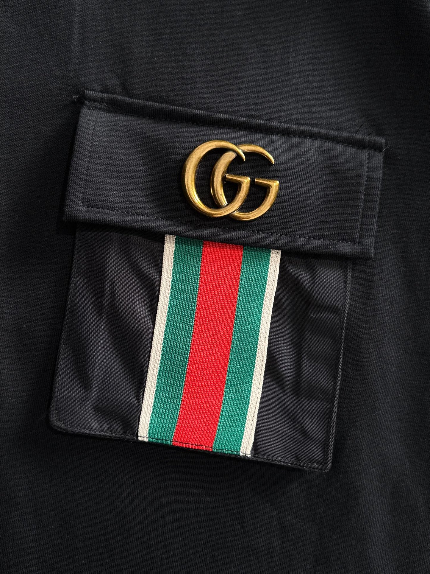 060311 New high-quality sleeve patch pocket T-shirt
