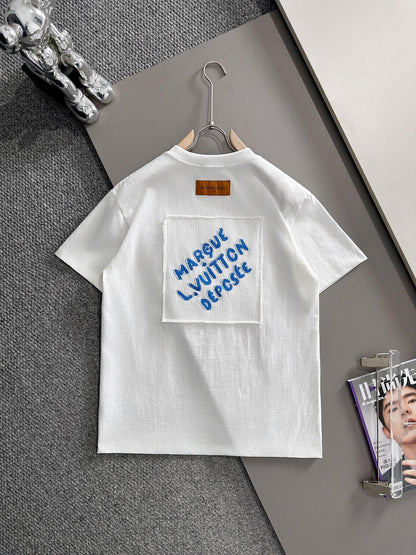 060311 New high-quality printed T-shirt with fabric design
