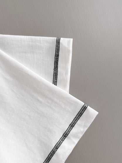 060311 New high-quality color-matched stitching simple T-shirt