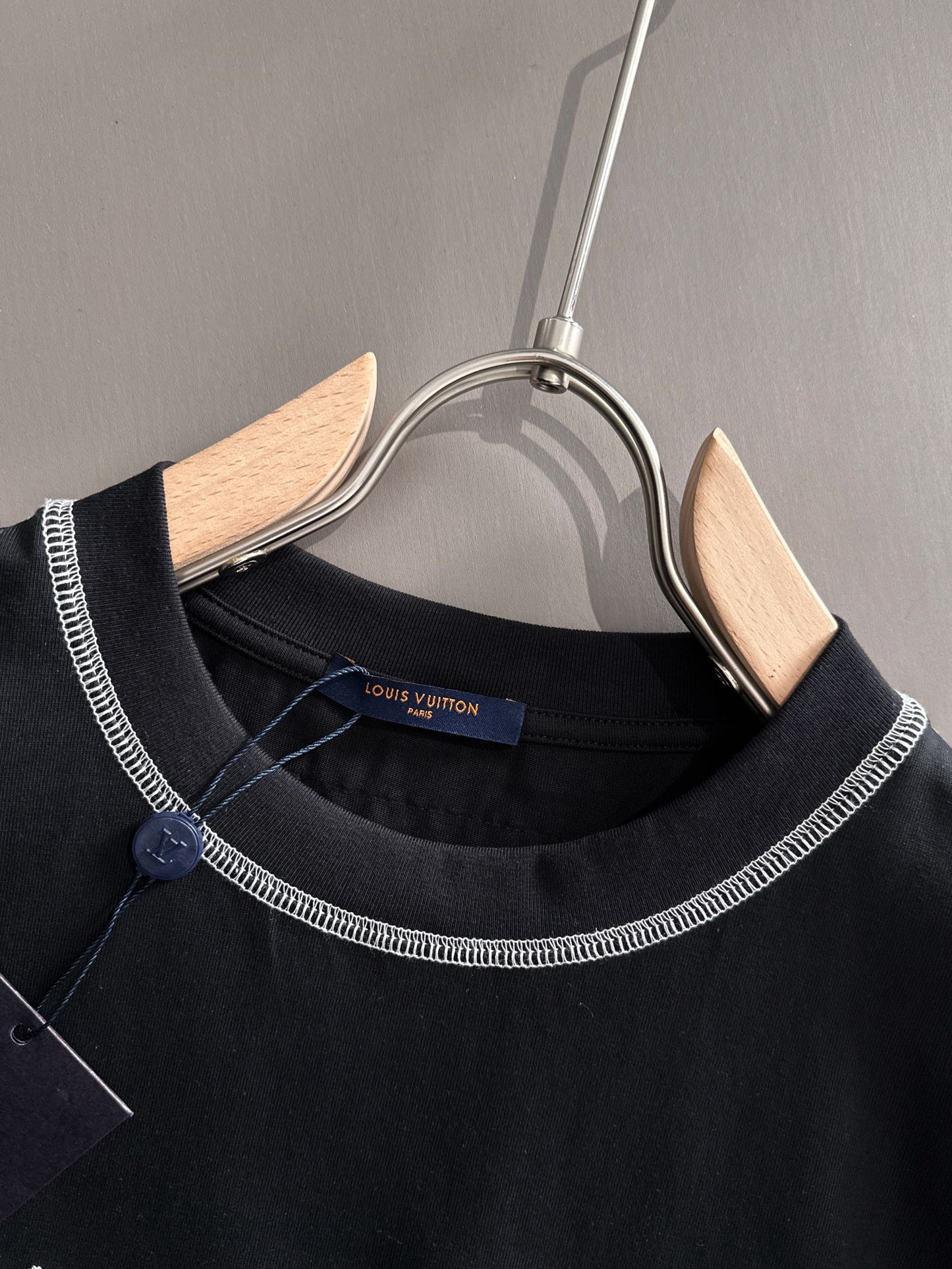 060311 New high-quality color-matched stitching simple T-shirt