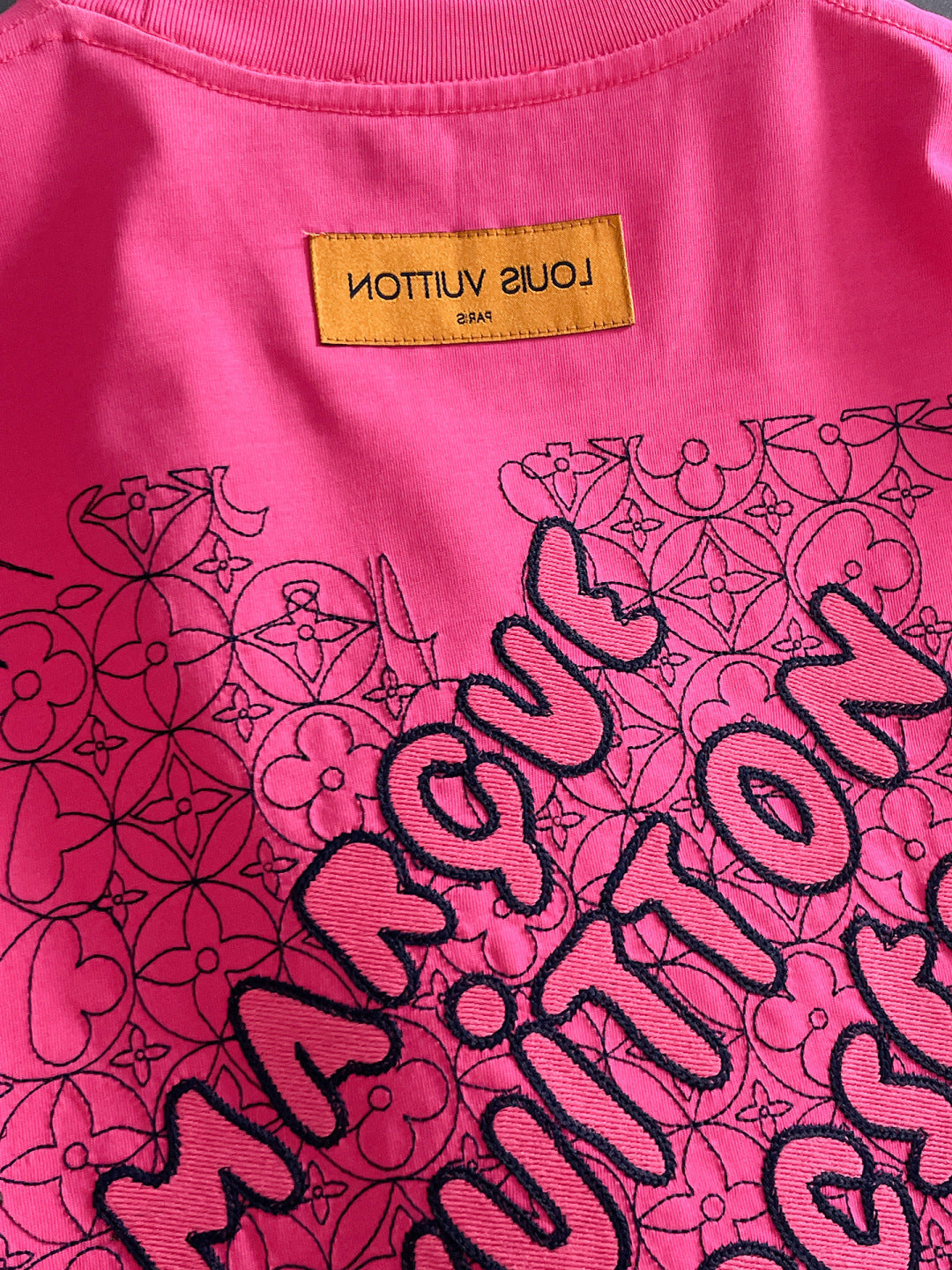060311 New high-quality multi-technique stitched T-shirt