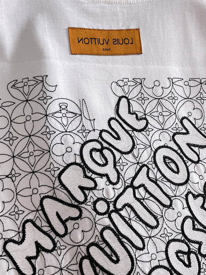 060311 New high-quality multi-technique stitched T-shirt