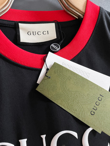060311 New high-quality collared patchwork color-blocking T-shirt