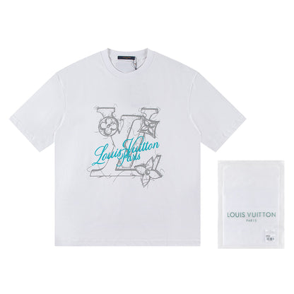 060311 New high-quality simple printed T-shirt