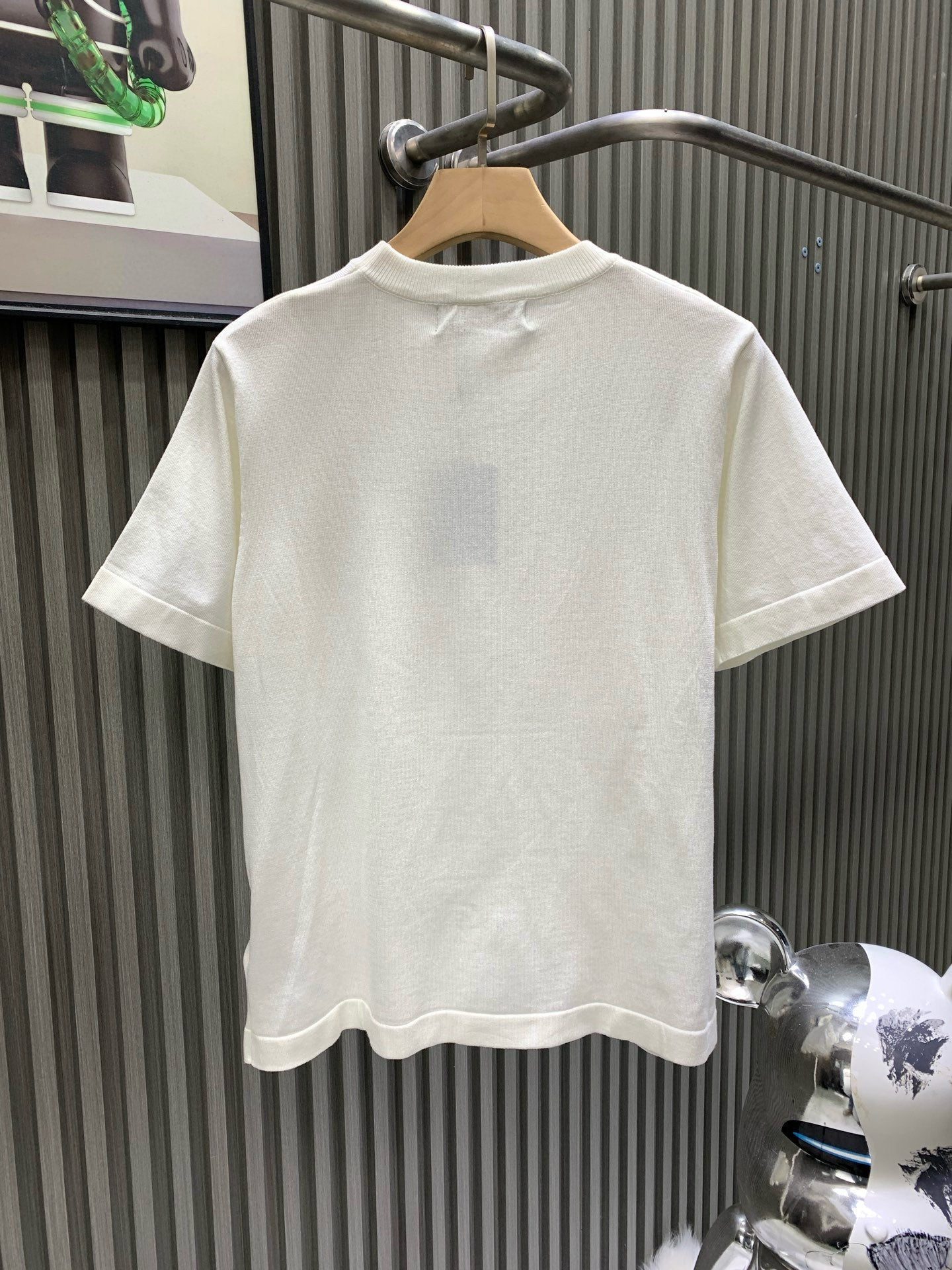 060311 New high-quality embroidered diamond soft knit T-shirt