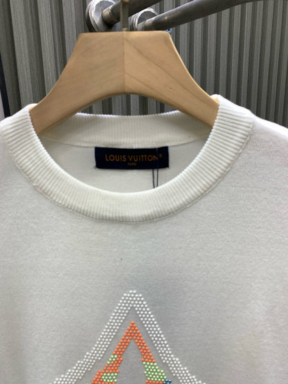 060311 New high-quality embroidered diamond soft knit T-shirt