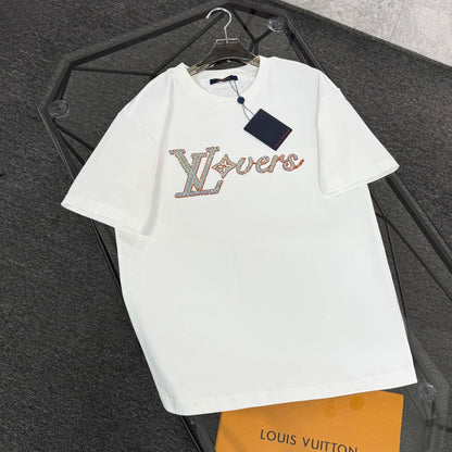 060311 New high-quality sequin embroidered thick T-shirt