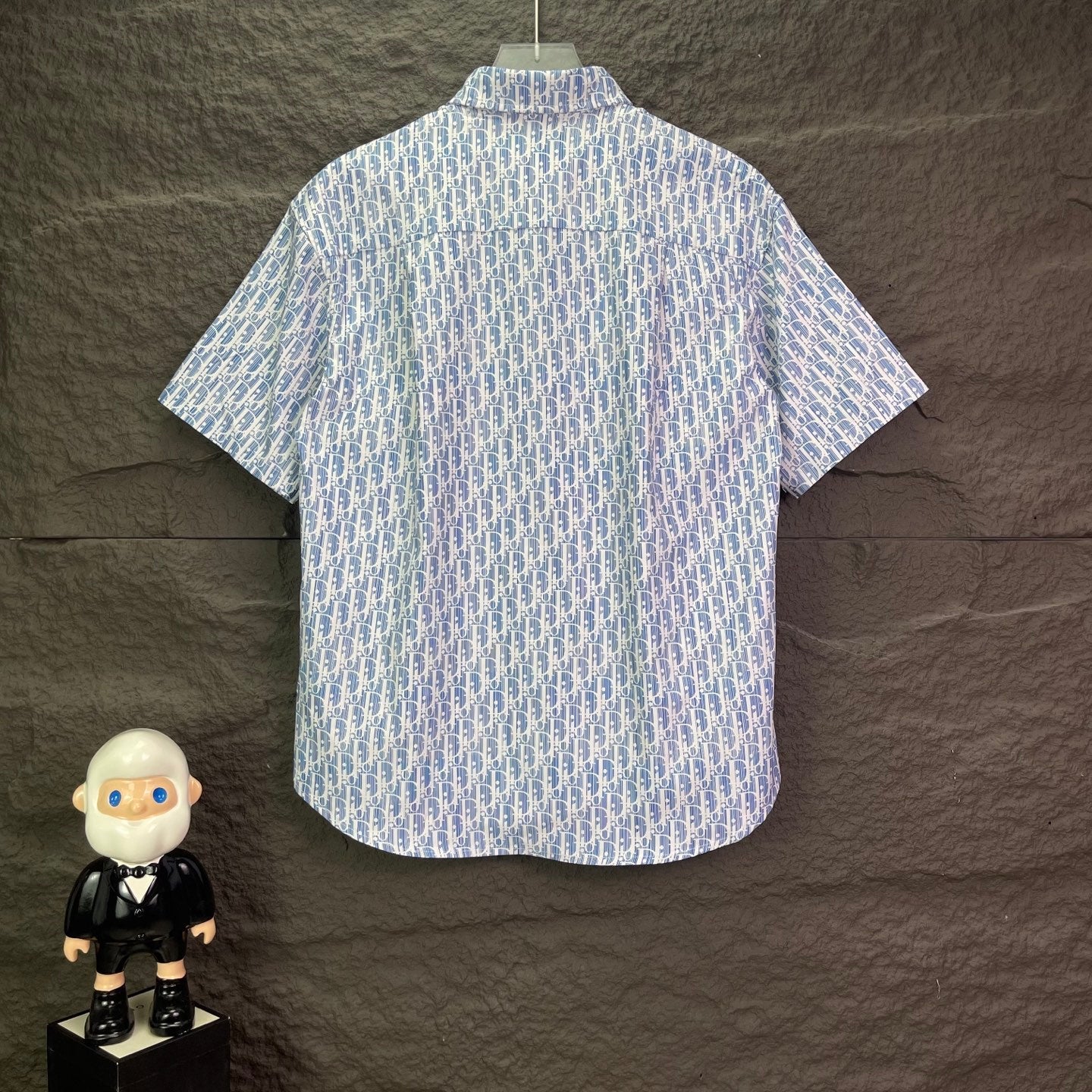 260315 New high-quality full-letter printed jacquard short-sleeved shirt