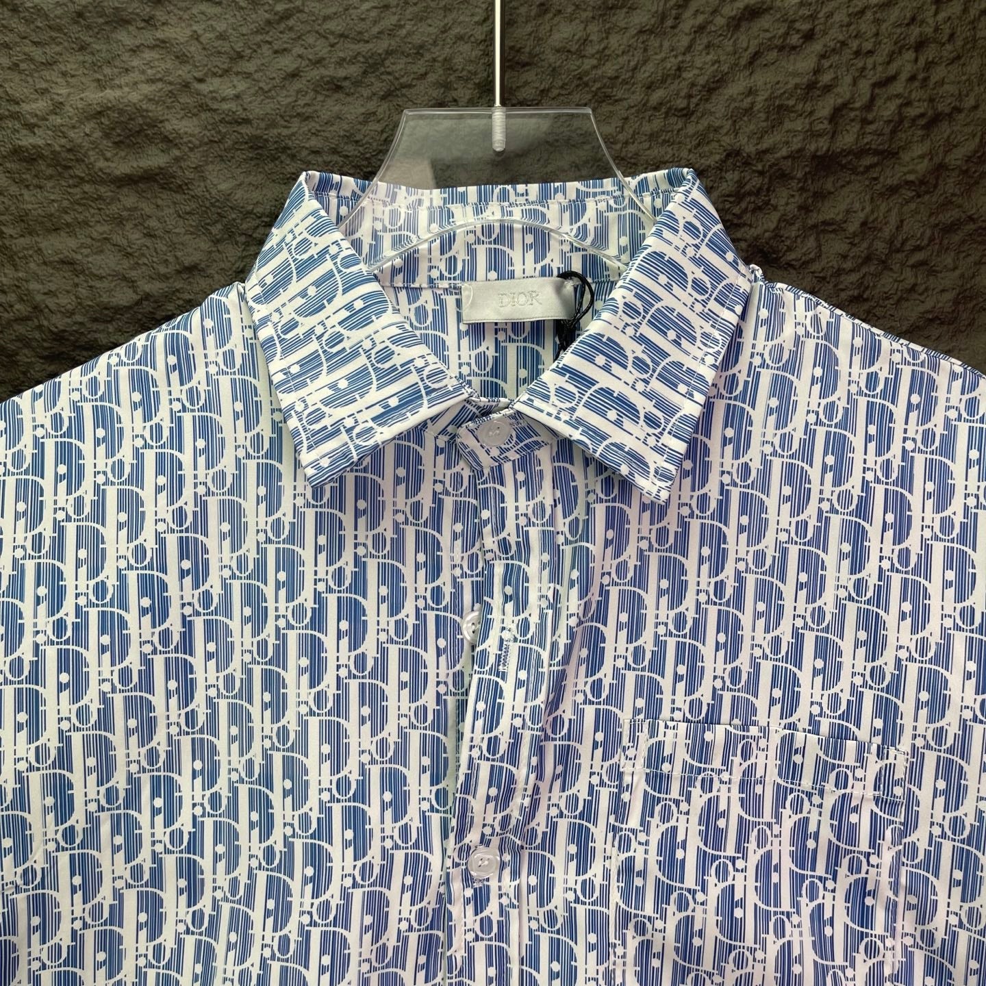 260315 New high-quality full-letter printed jacquard short-sleeved shirt