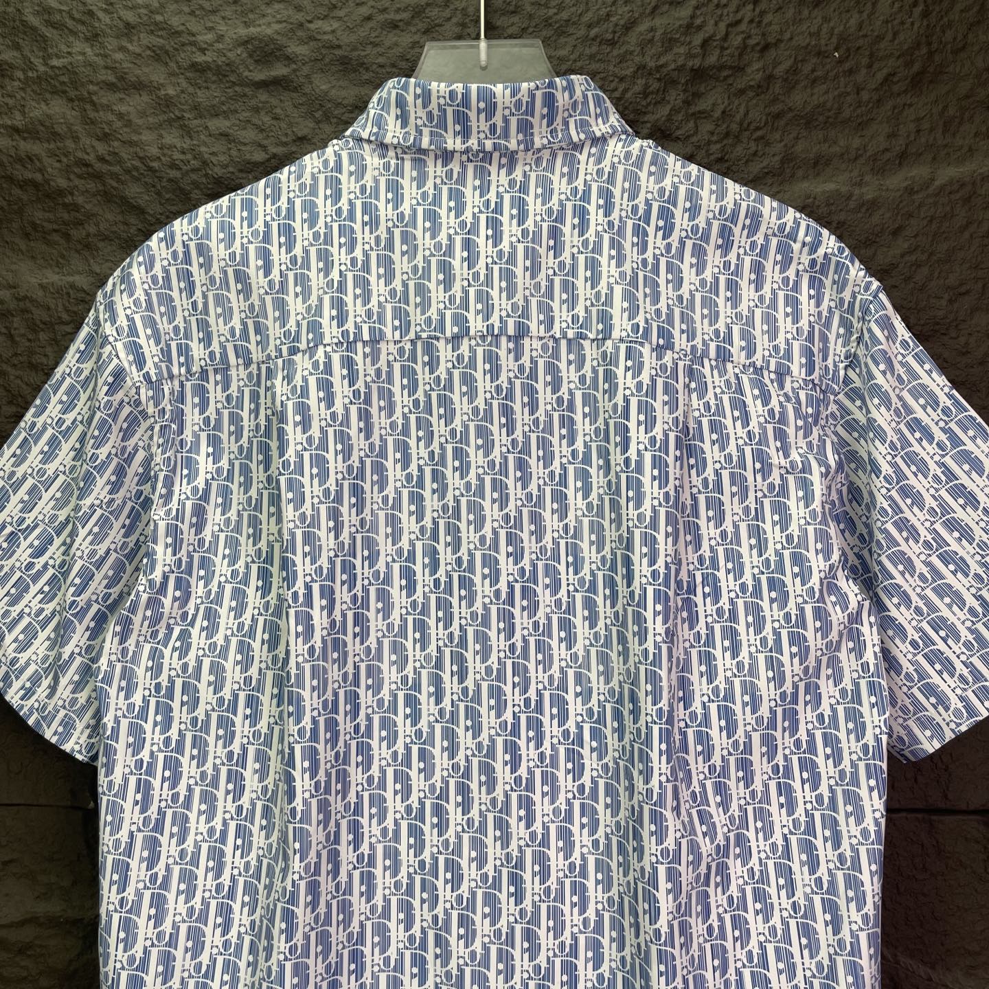 260315 New high-quality full-letter printed jacquard short-sleeved shirt