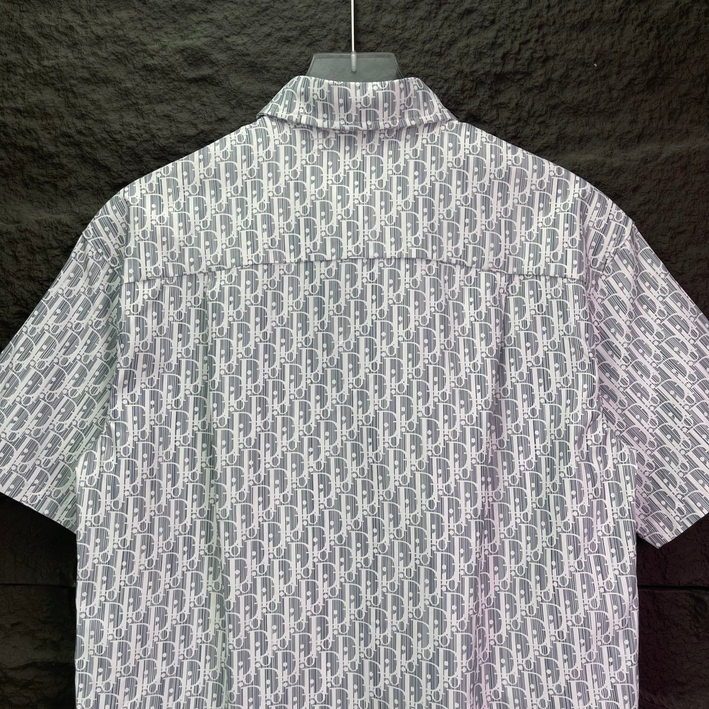 260315 New high-quality full-letter printed jacquard short-sleeved shirt