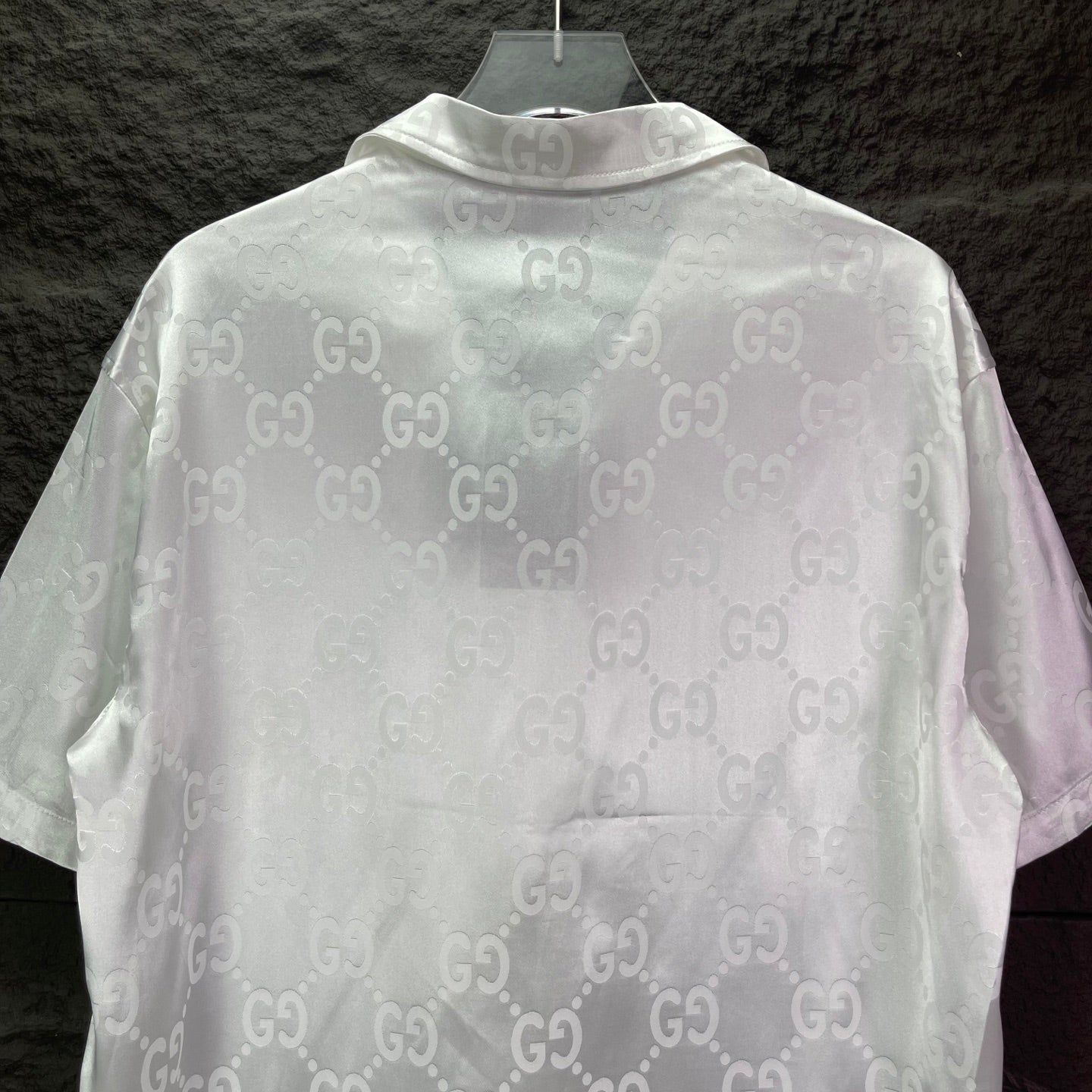 260315 New high-quality full-letter printed jacquard short-sleeved shirt