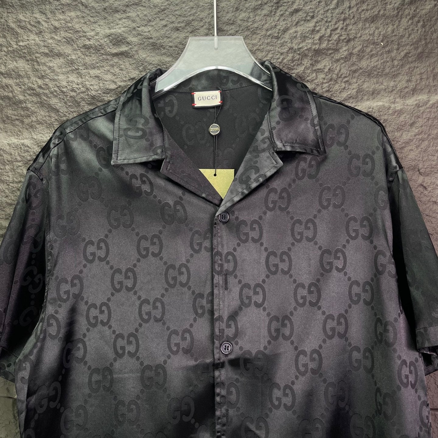 260315 New high-quality full-letter printed jacquard short-sleeved shirt