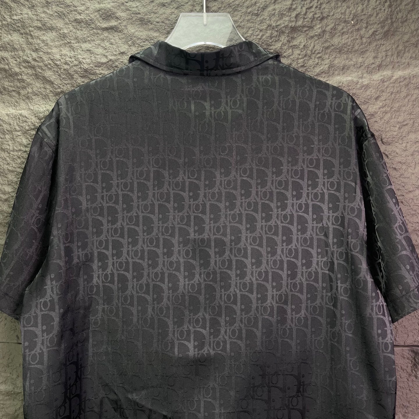 260315 New high-quality full-letter printed jacquard short-sleeved shirt