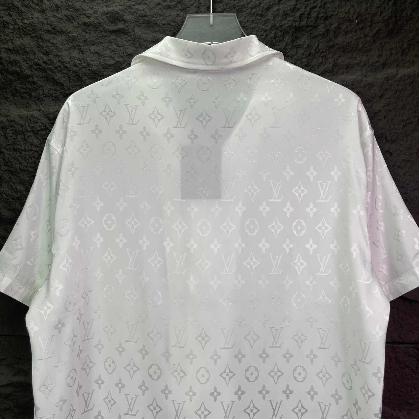 260315 New high-quality full-letter printed jacquard short-sleeved shirt