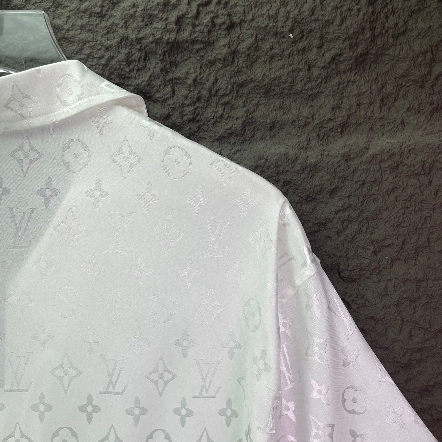 260315 New high-quality full-letter printed jacquard short-sleeved shirt