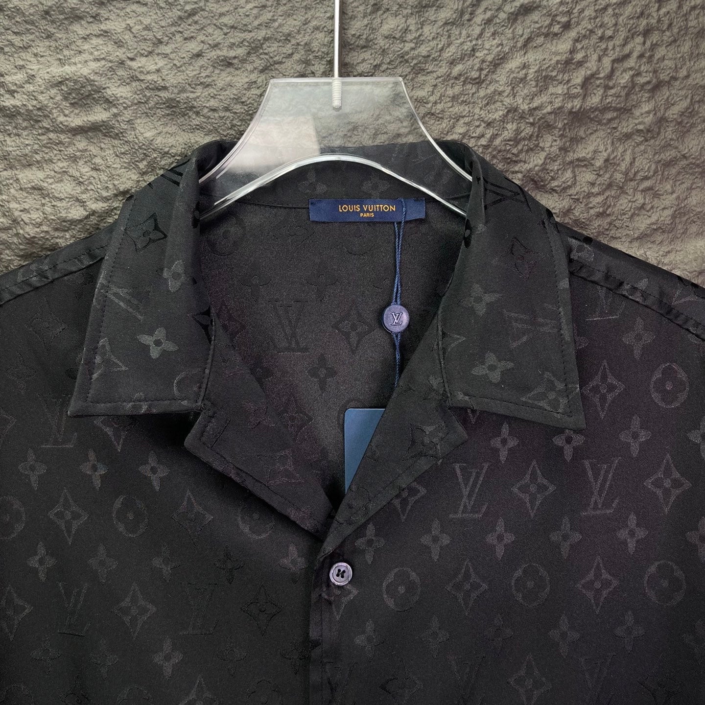 260315 New high-quality full-letter printed jacquard short-sleeved shirt