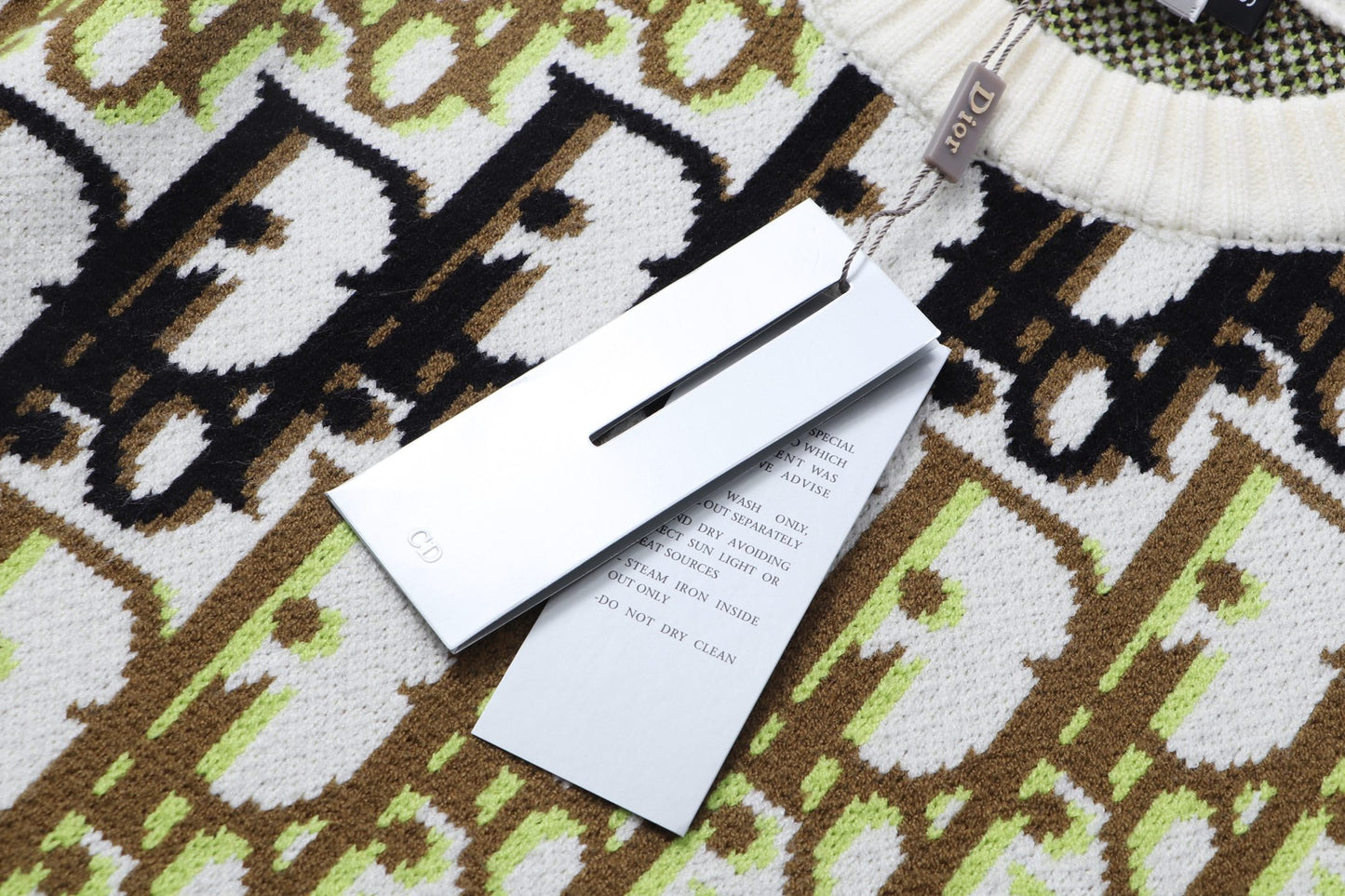 260315 New high-quality full-pattern jacquard wool knitted round-neck sweater