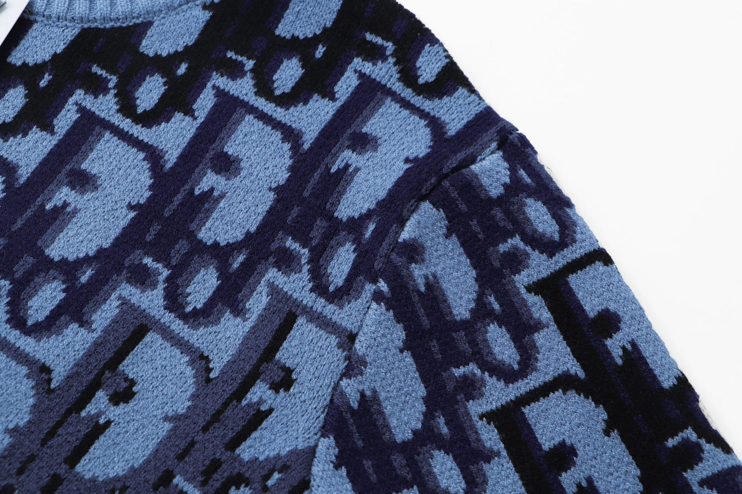 260315 New high-quality full-pattern jacquard wool knitted round-neck sweater