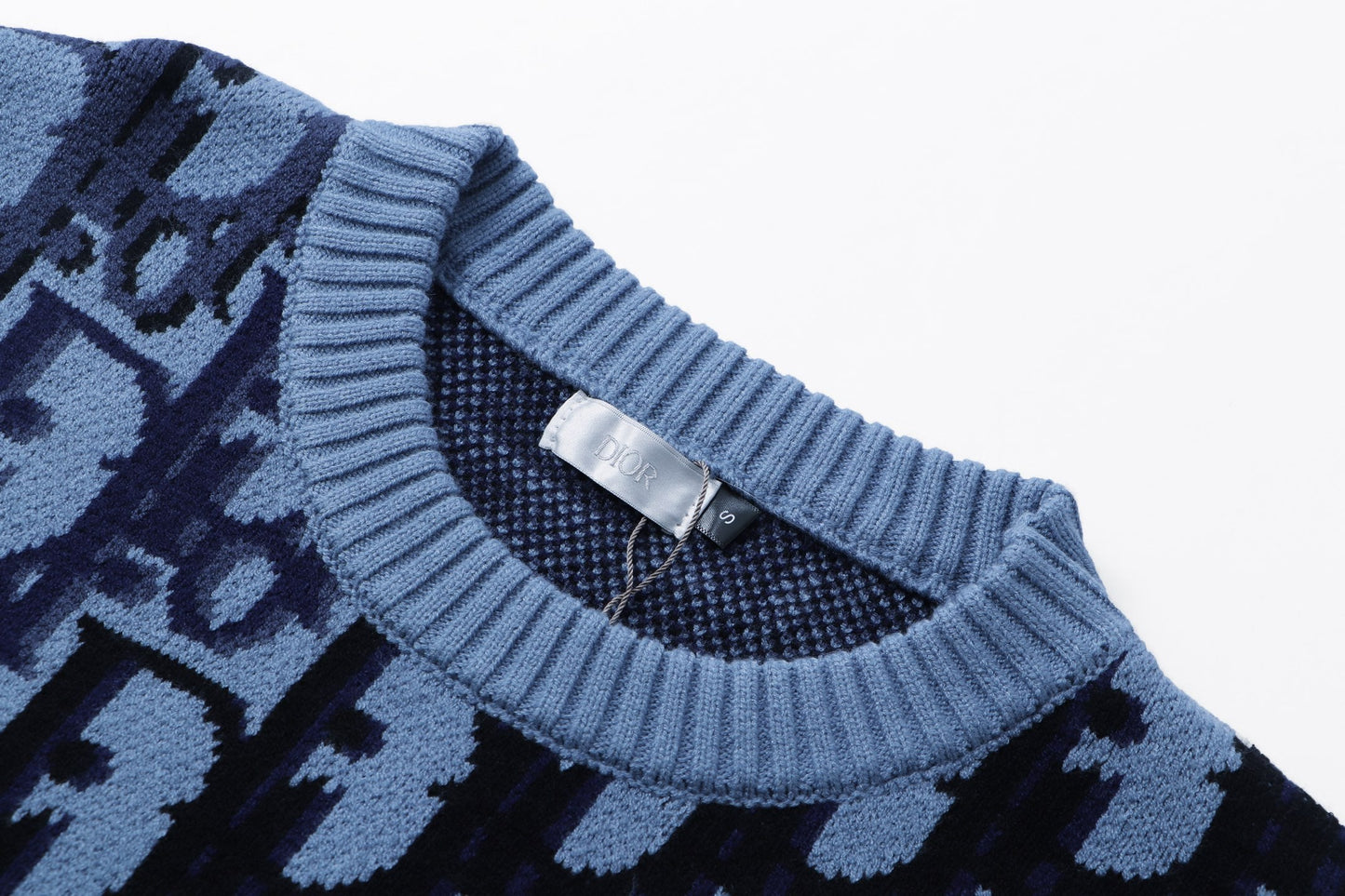 260315 New high-quality full-pattern jacquard wool knitted round-neck sweater