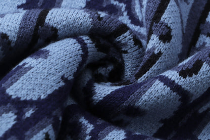 260315 New high-quality full-pattern jacquard wool knitted round-neck sweater