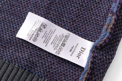 260315 New high-quality full-pattern jacquard wool knitted round-neck sweater