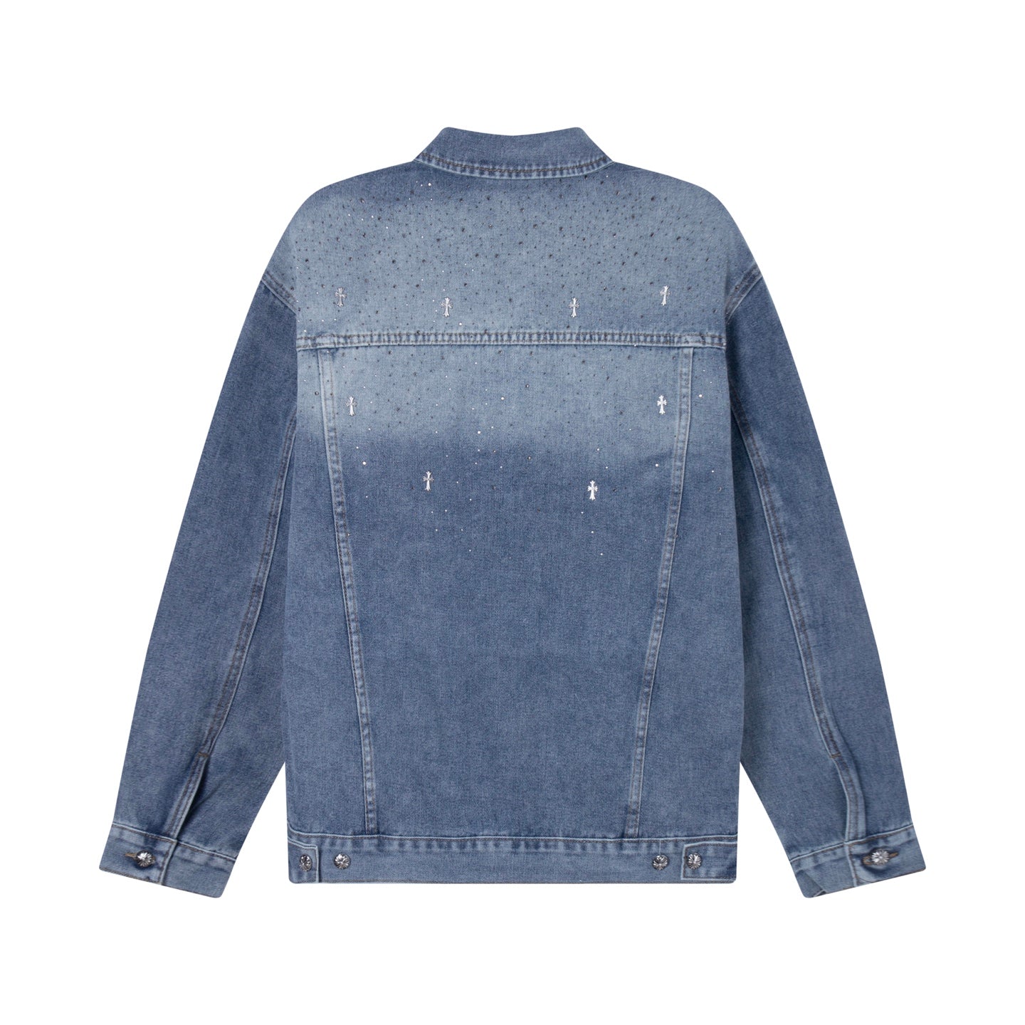 260315 New high-quality sequined denim jacket