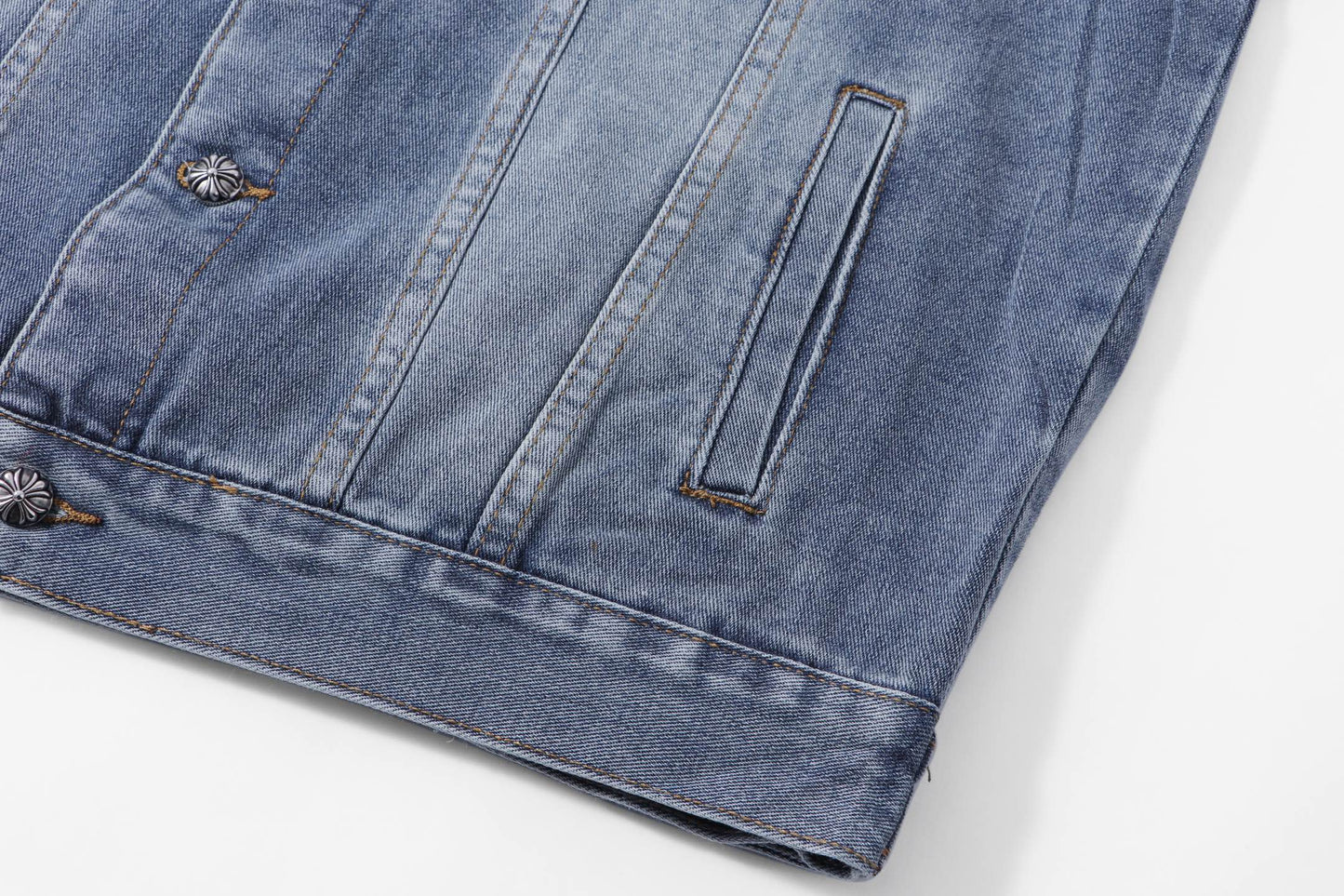 260315 New high-quality sequined denim jacket