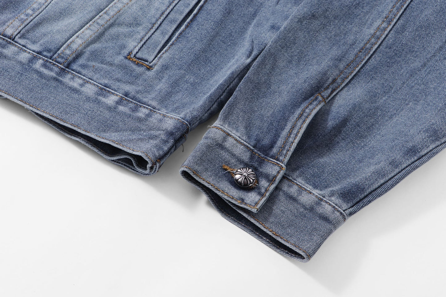 260315 New high-quality sequined denim jacket