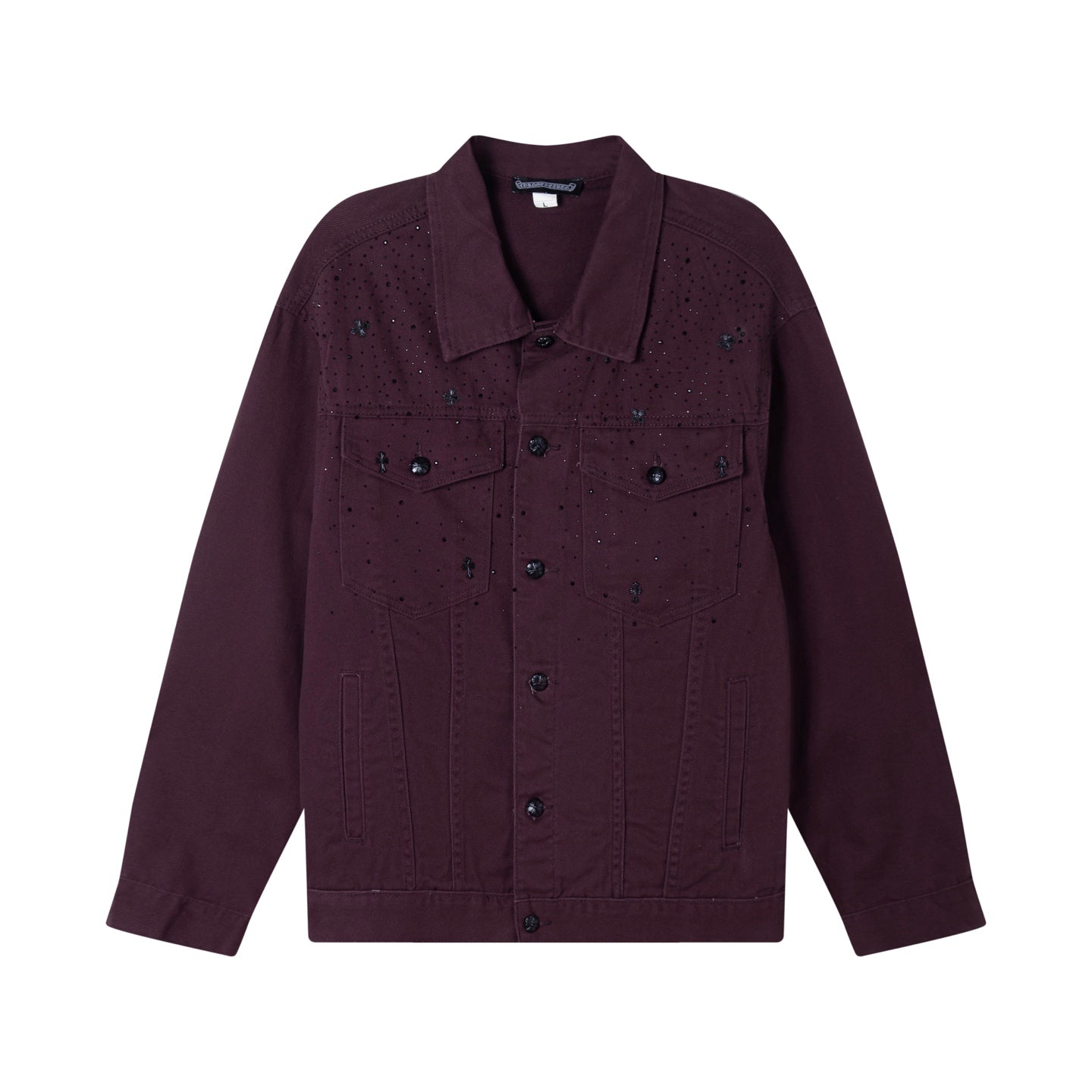 260315 New high-quality sequined denim jacket