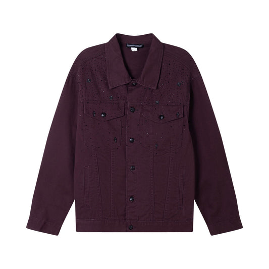 260315 New high-quality sequined denim jacket
