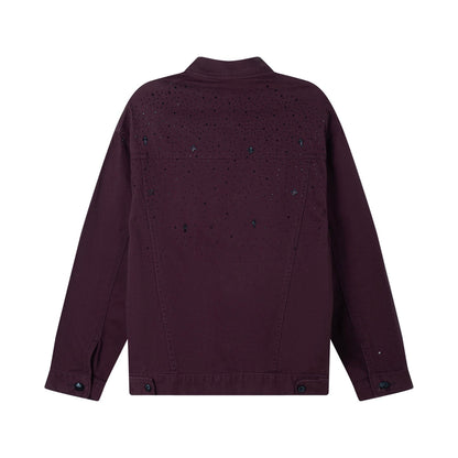 260315 New high-quality sequined denim jacket